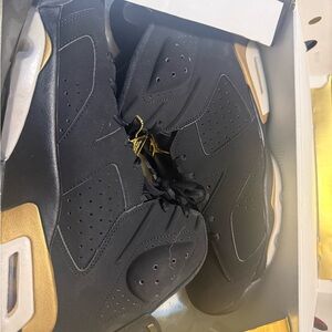 Black and Gold Jordan Retro 6 size 15